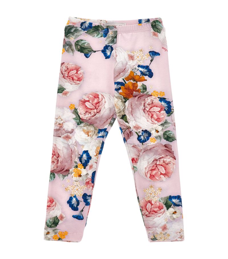 Monnalisa Monnalisa Cotton Floral Print Leggings (2-12 Years)