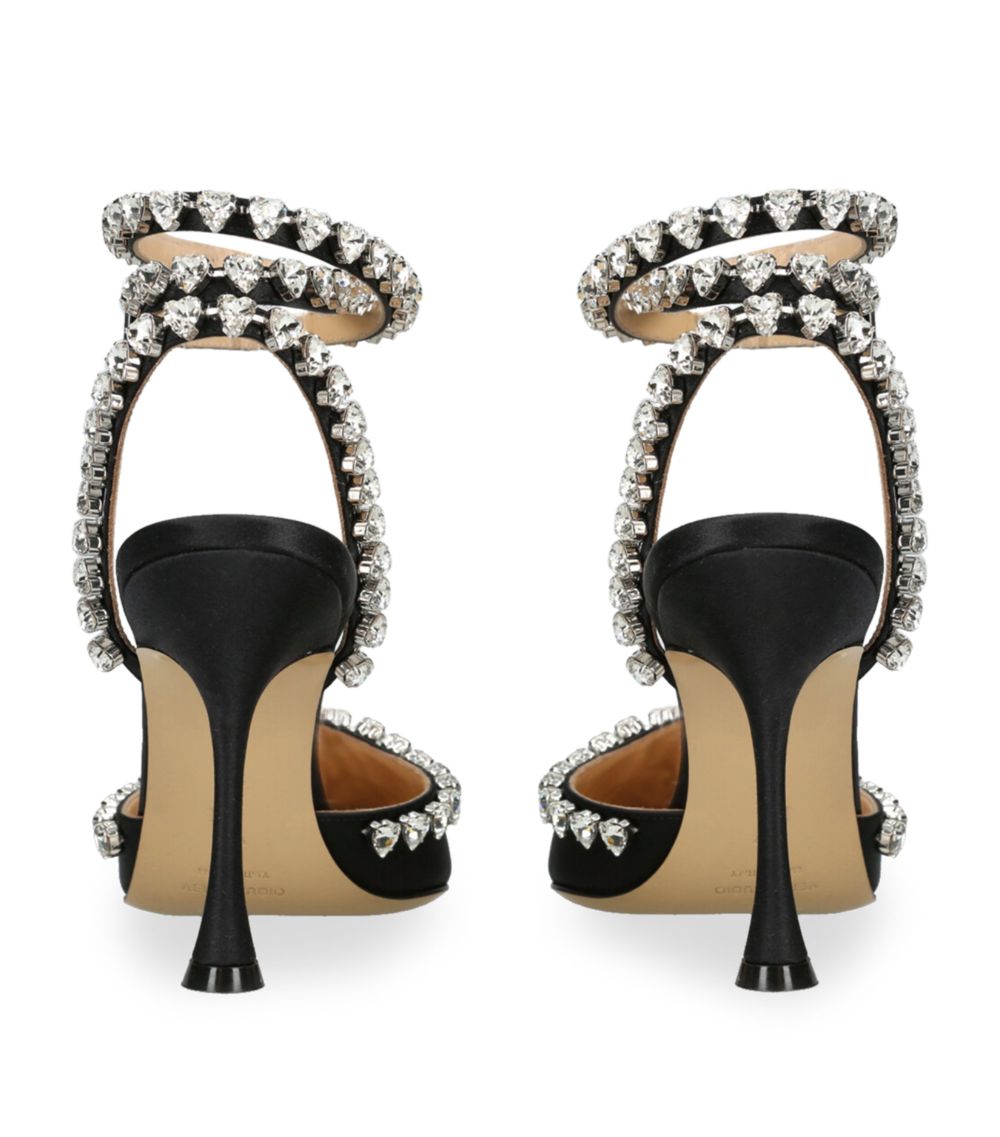 Mach & Mach Mach & Mach Crystal-Embellished Audrey Sandals 100