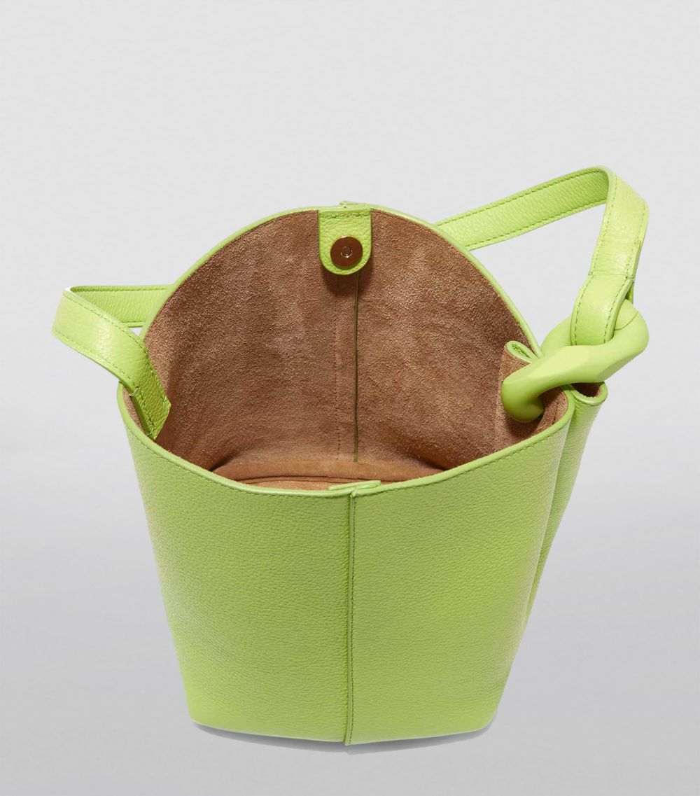 Jw Anderson Jw Anderson Leather Corner Bucket Tote Bag