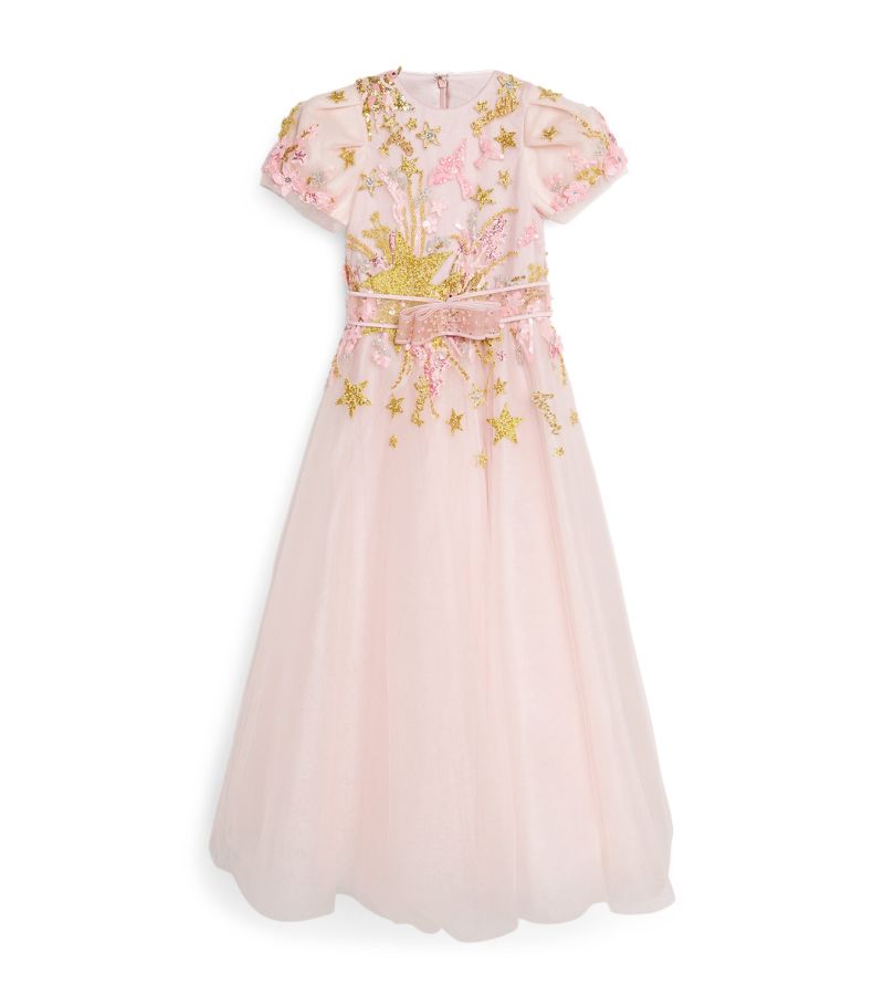 Mischka Aoki Kids Mischka Aoki Kids Embellished Tulle Dress (6-14 Years)