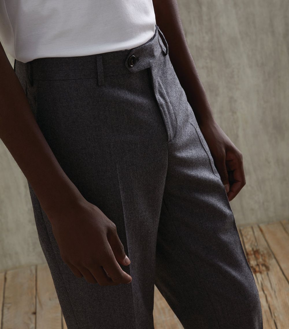 Brunello Cucinelli Brunello Cucinelli Virgin Wool Pleated Trousers