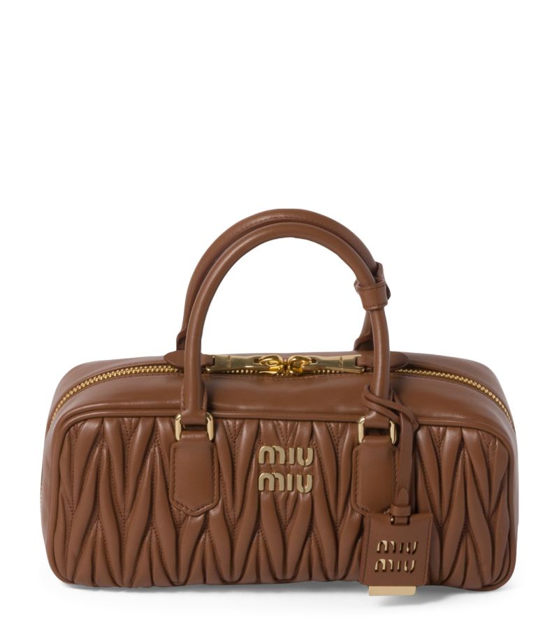 Miu Miu Miu Miu Small Matelassé Leather Arcadie Top-Handle Bag