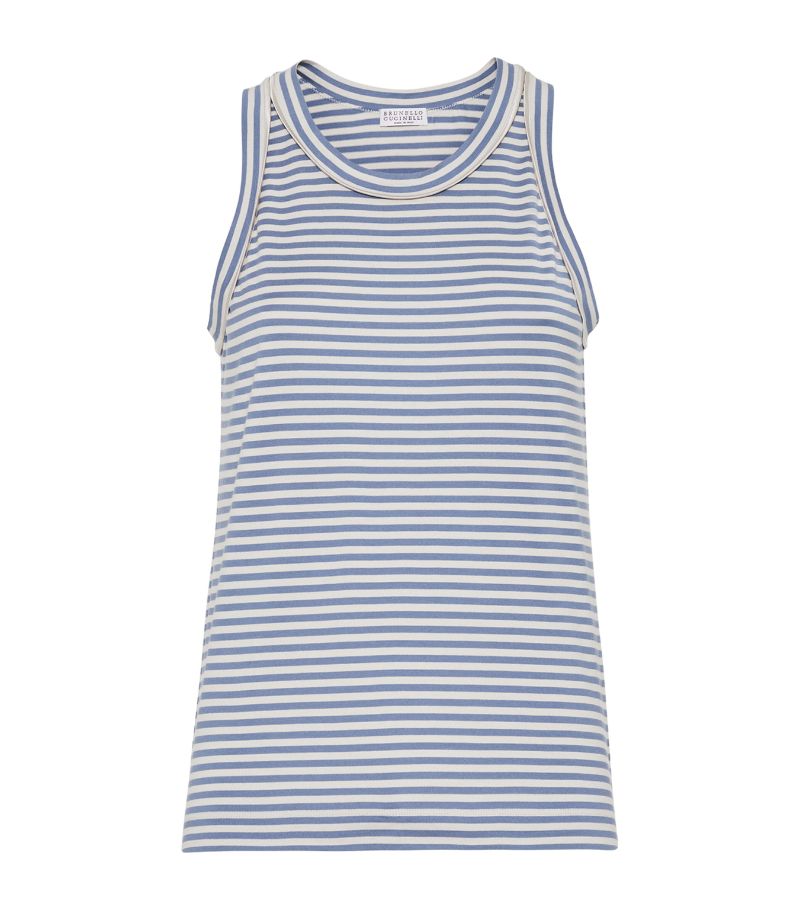 Brunello Cucinelli Brunello Cucinelli Striped Tank Top