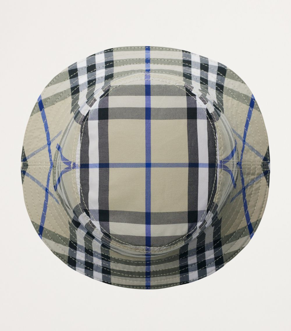 Burberry Burberry Kids Cotton Reversible Check Bucket Hat