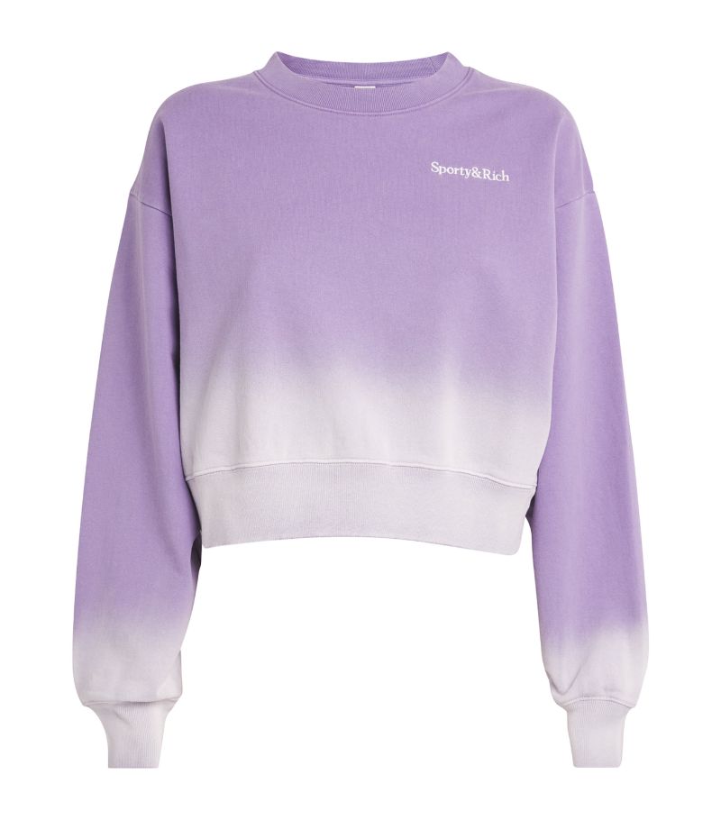 Sporty & Rich Sporty & Rich Ombré Serif Sweatshirt