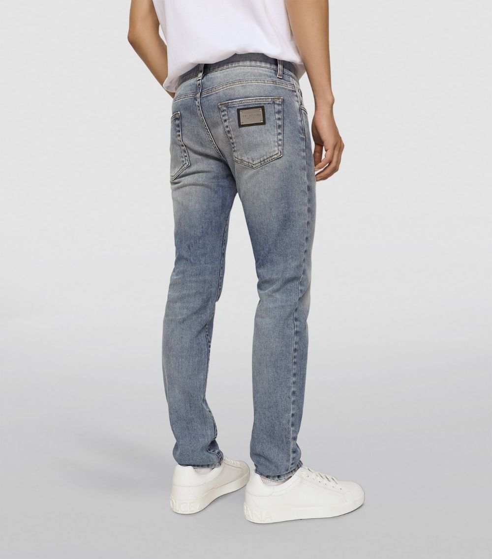 Dolce & Gabbana Dolce & Gabbana Distressed Slim Jeans