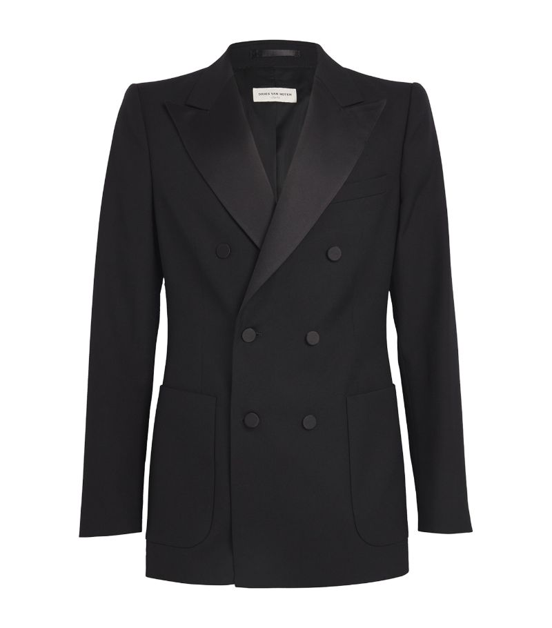 Dries Van Noten Dries Van Noten Wool-Blend Tuxedo Jacket