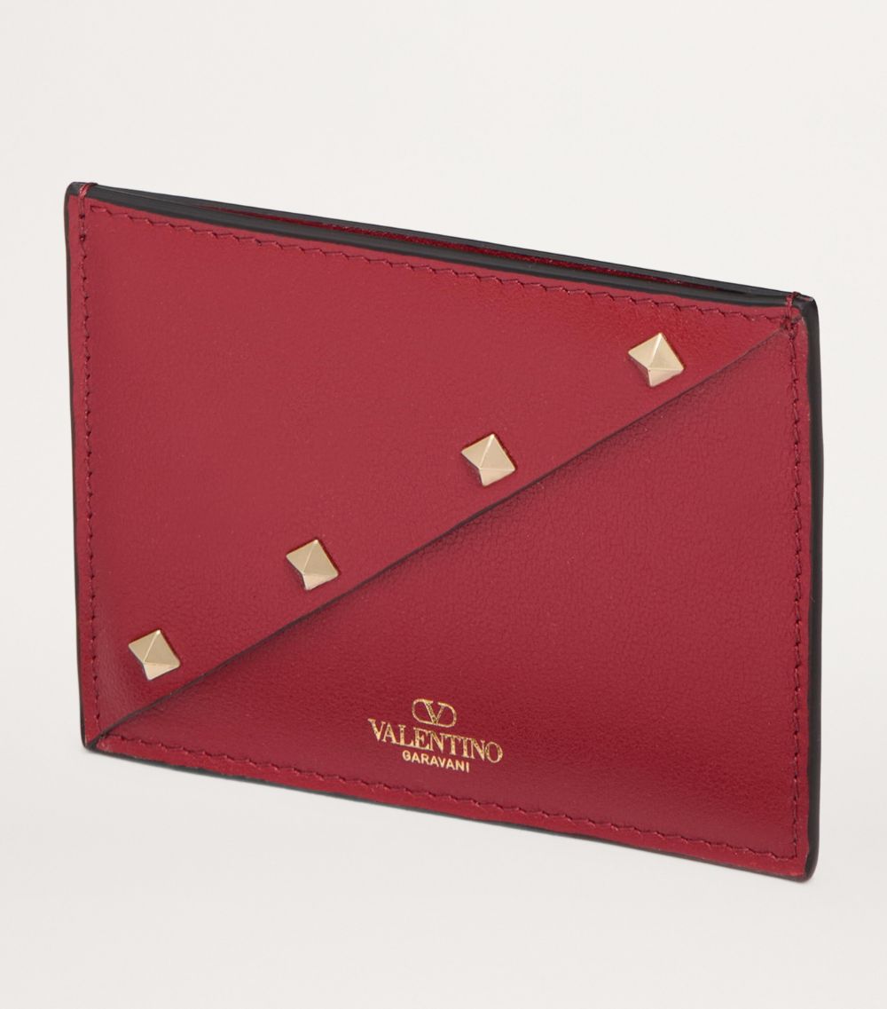 VALENTINO GARAVANI Valentino Garavani Leather Rockstud Wispy Card Holder