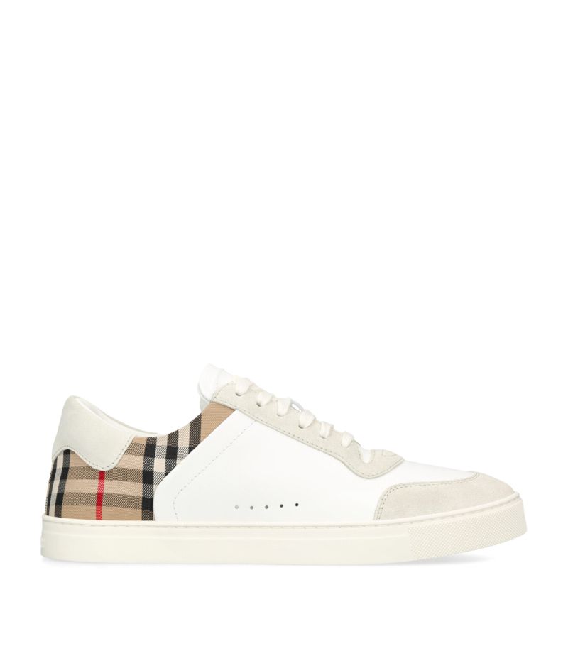 Burberry Burberry Leather Check Sneakers