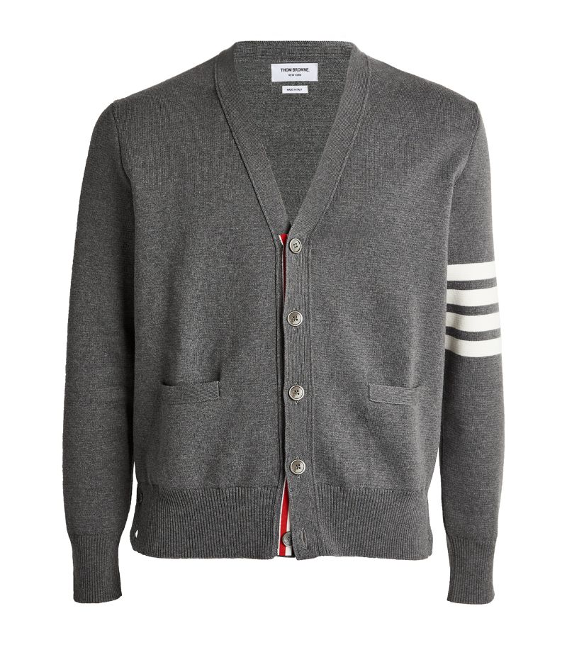 Thom Browne Thom Browne Cotton 4-Bar Stripe Cardigan