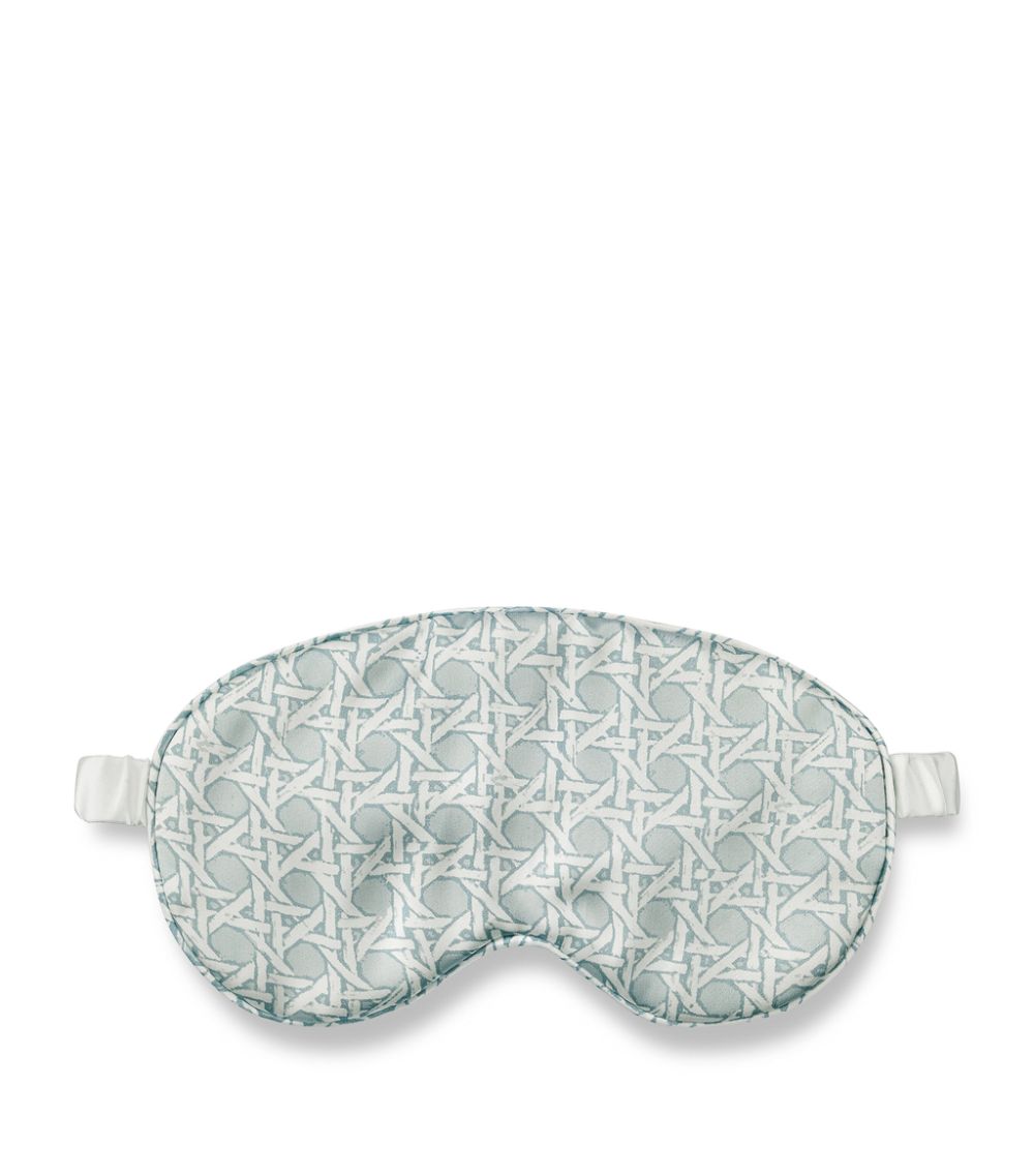 Gingerlily Gingerlily x Madeaux Silk Rattan Print Sleep Mask