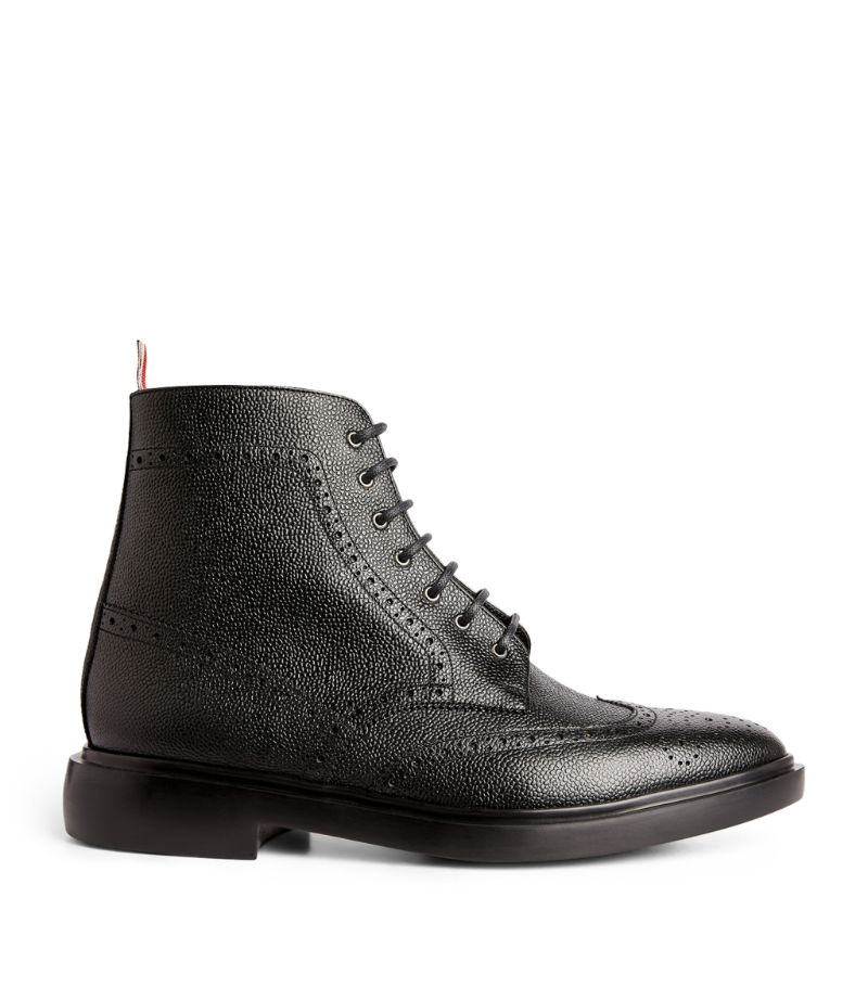 Thom Browne Thom Browne Leather Lace-Up Boots