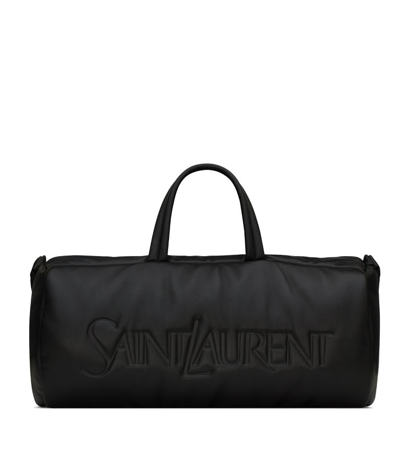 Saint Laurent Saint Laurent Calfskin Logo Duffle Bag