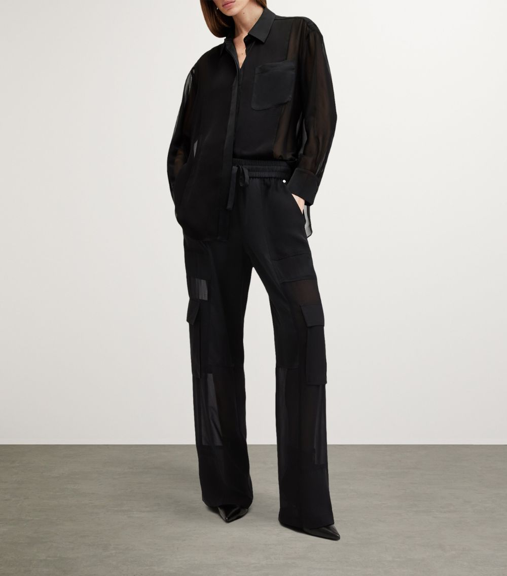 Allsaints Allsaints Semi-Sheer Jody Cargo Trousers