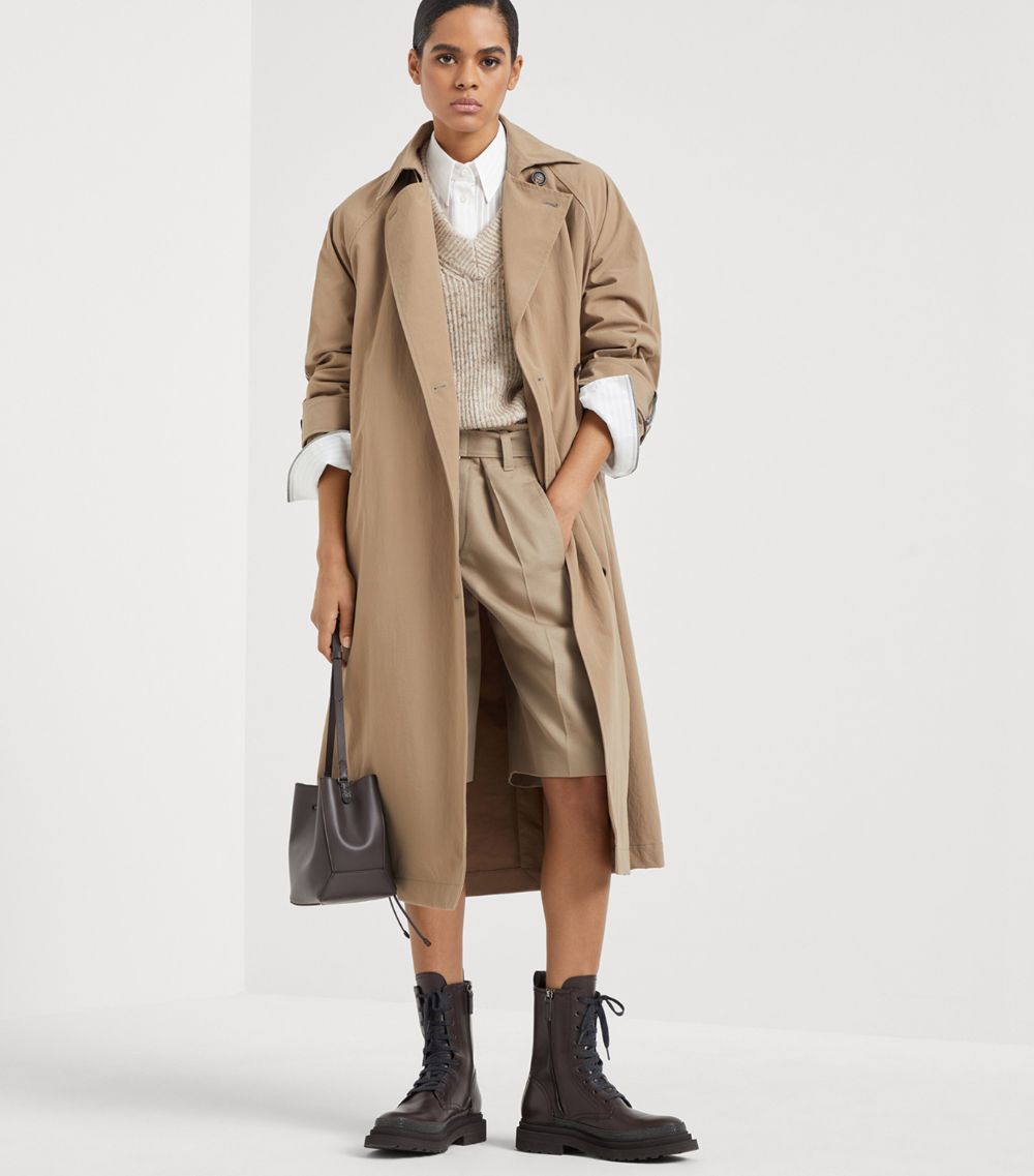 Brunello Cucinelli Brunello Cucinelli Canvas Trench Coat