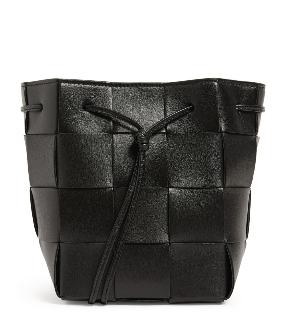 Bottega Veneta Bottega Veneta Small Leather Cassette Bucket Bag