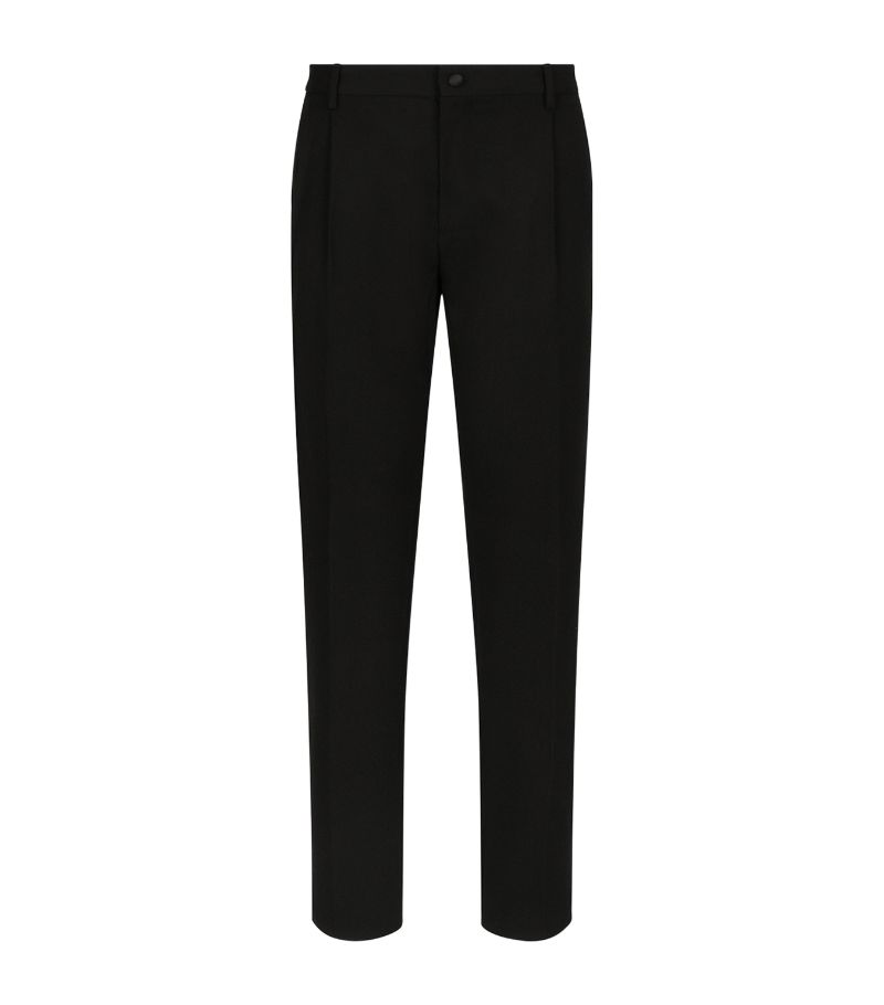 Dolce & Gabbana Dolce & Gabbana Wool-Blend Tailored Trousers