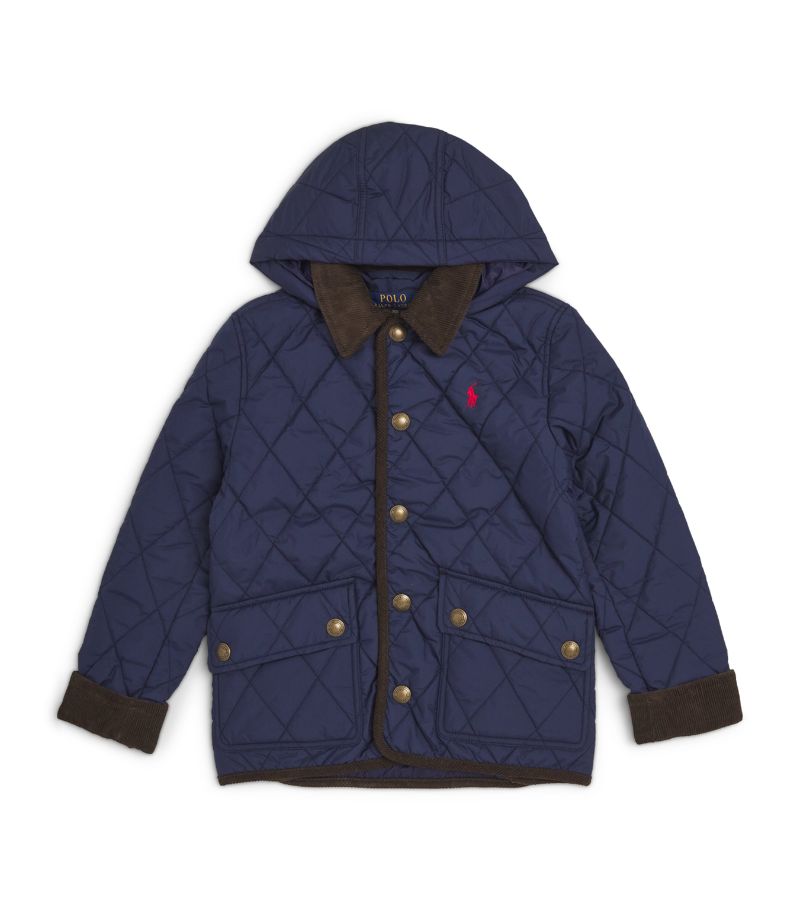 Ralph Lauren Kids Ralph Lauren Kids Quilted Hooded Barn Jacket (7-14 Years)