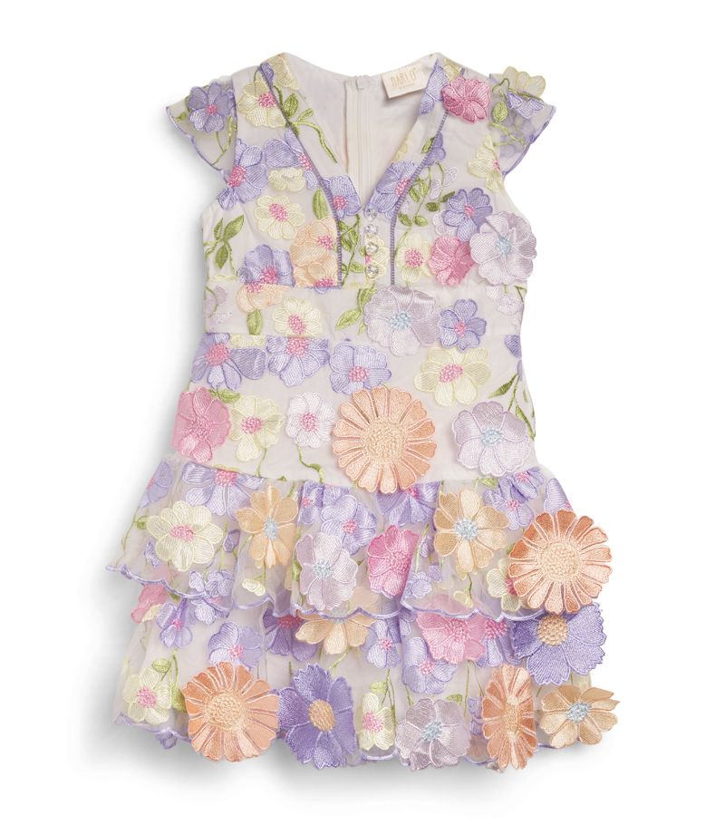 Marlo Marlo Embroidered Floral Amara Dress (3-16 Years)