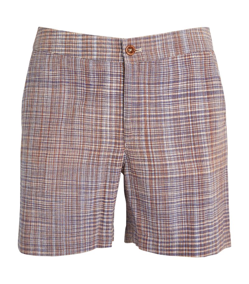 Smr Days SMR Days Cotton Check Print Shorts