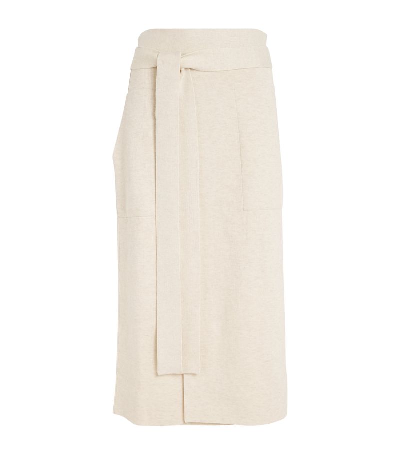 Lauren Manoogian Lauren Manoogian Double-Knit Wrap Midi Skirt