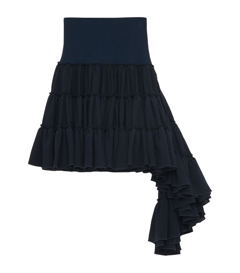 Loewe Loewe Silk Ruffled Mini Skirt