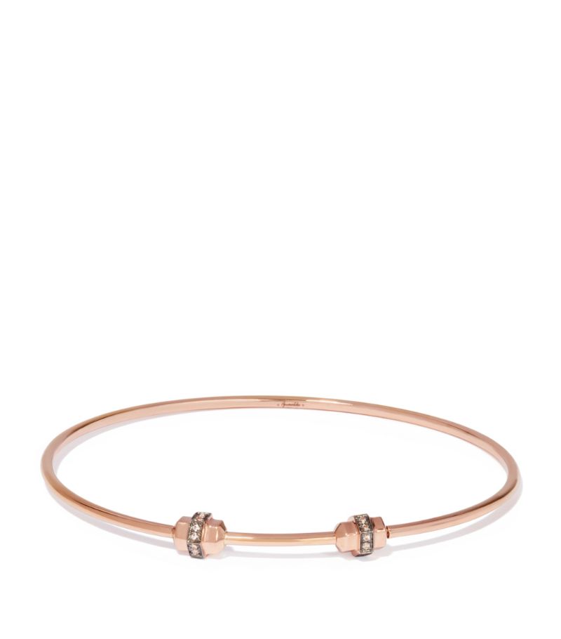 Annoushka Annoushka Rose Gold And White Sapphire Mythology Bangle