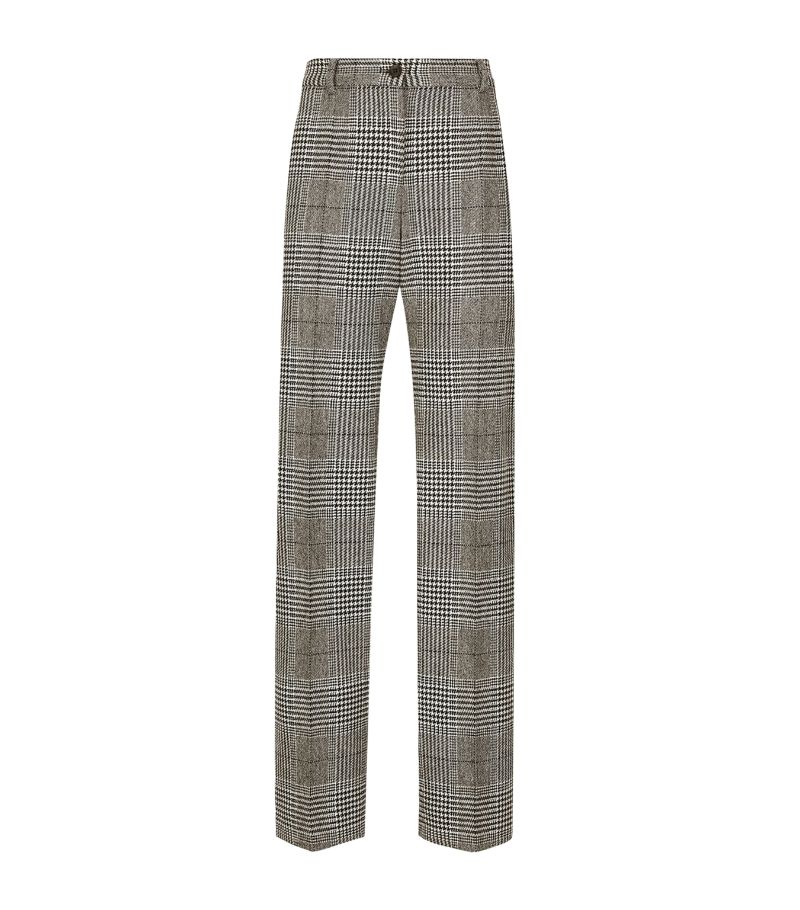 Dolce & Gabbana Dolce & Gabbana Wool-Cashmere Check Trousers