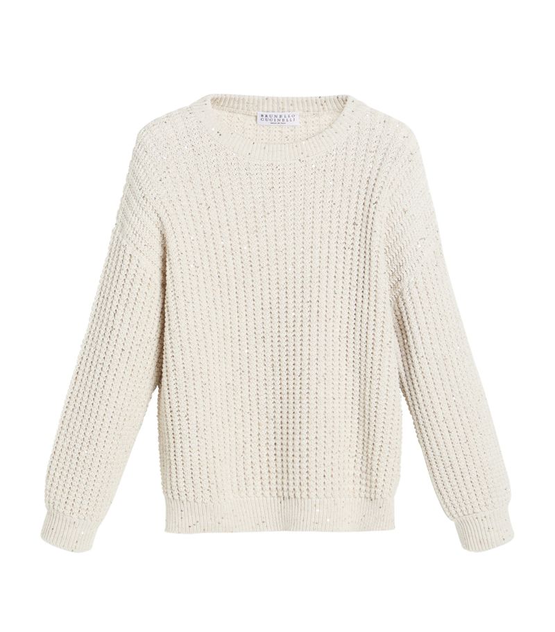 Brunello Cucinelli Kids Brunello Cucinelli Kids Cotton-Blend Sweater