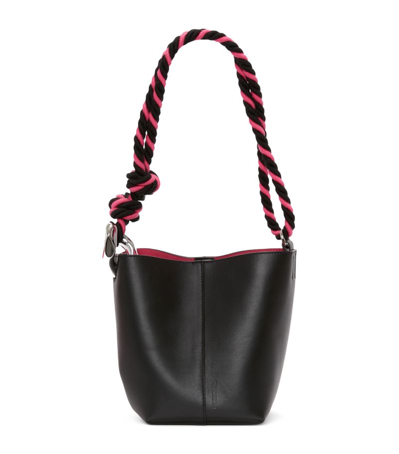 Jw Anderson Jw Anderson Leather Braided Corner Bucket Bag