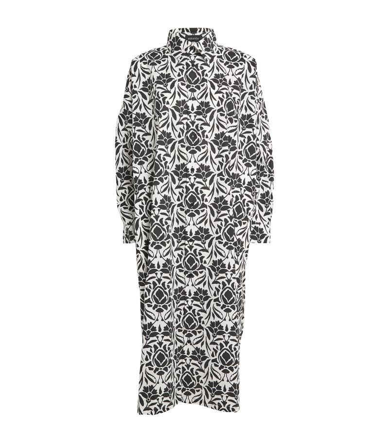 Eskandar Eskandar Printed A-Line Shirt Dress