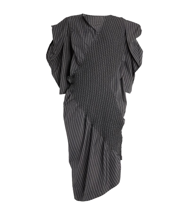 Issey Miyake Issey Miyake Oversized Contraction Midi Dress