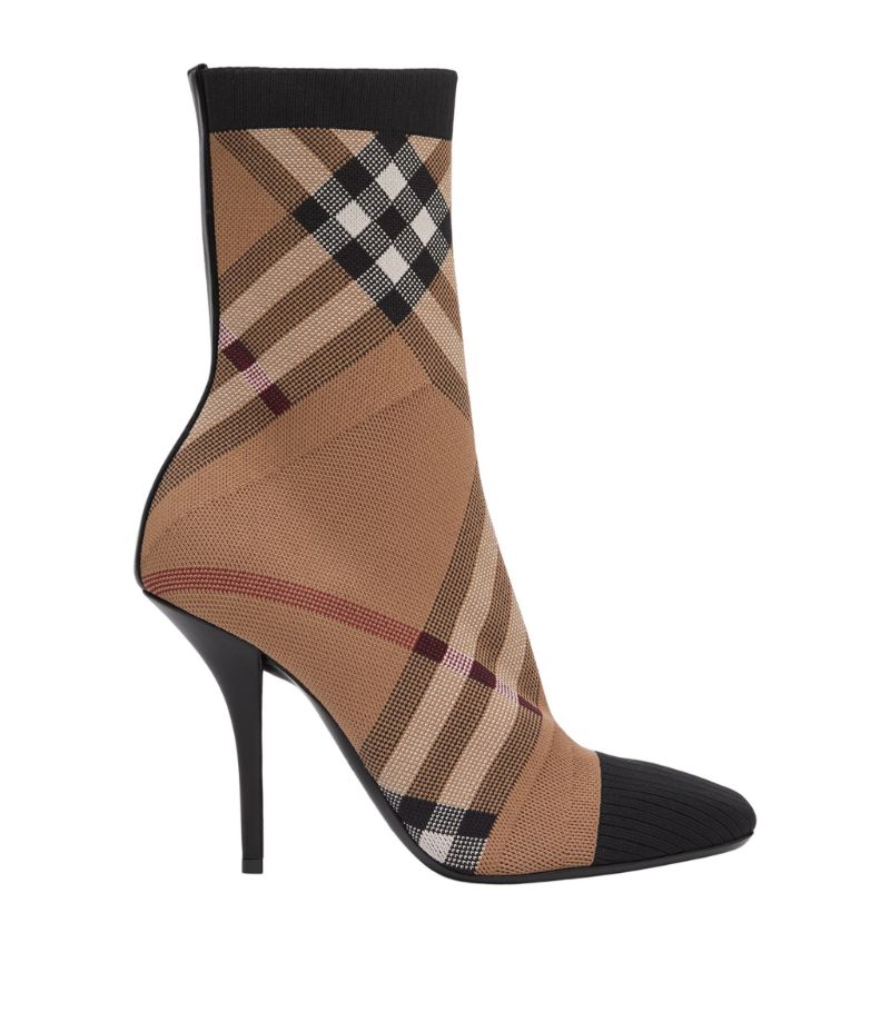 Burberry Burberry Knitted Check Sock Boots 105