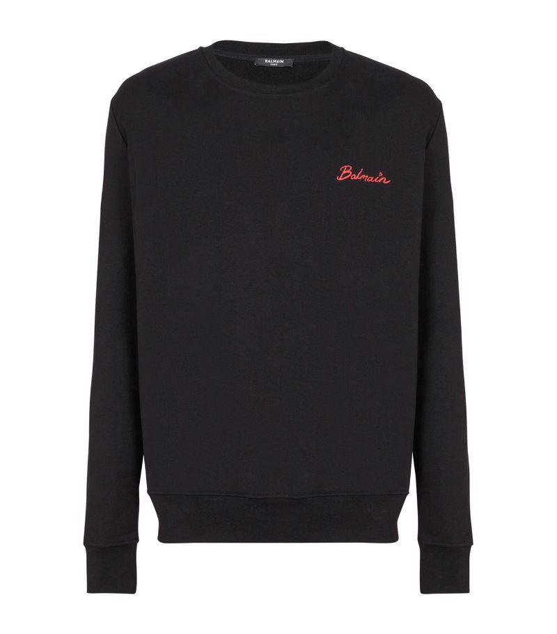 Balmain Balmain Cotton Logo Sweatshirt