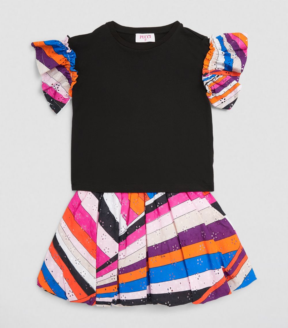 Pucci Junior Pucci Junior Frill-Sleeve T-Shirt (4-14 Years)