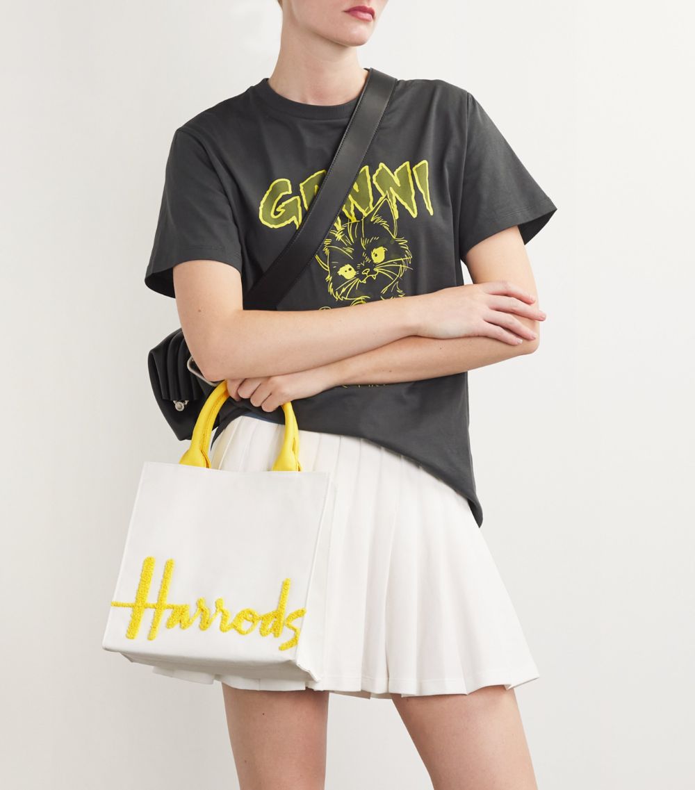 Harrods Harrods Small Cotton Logo Tote Bag