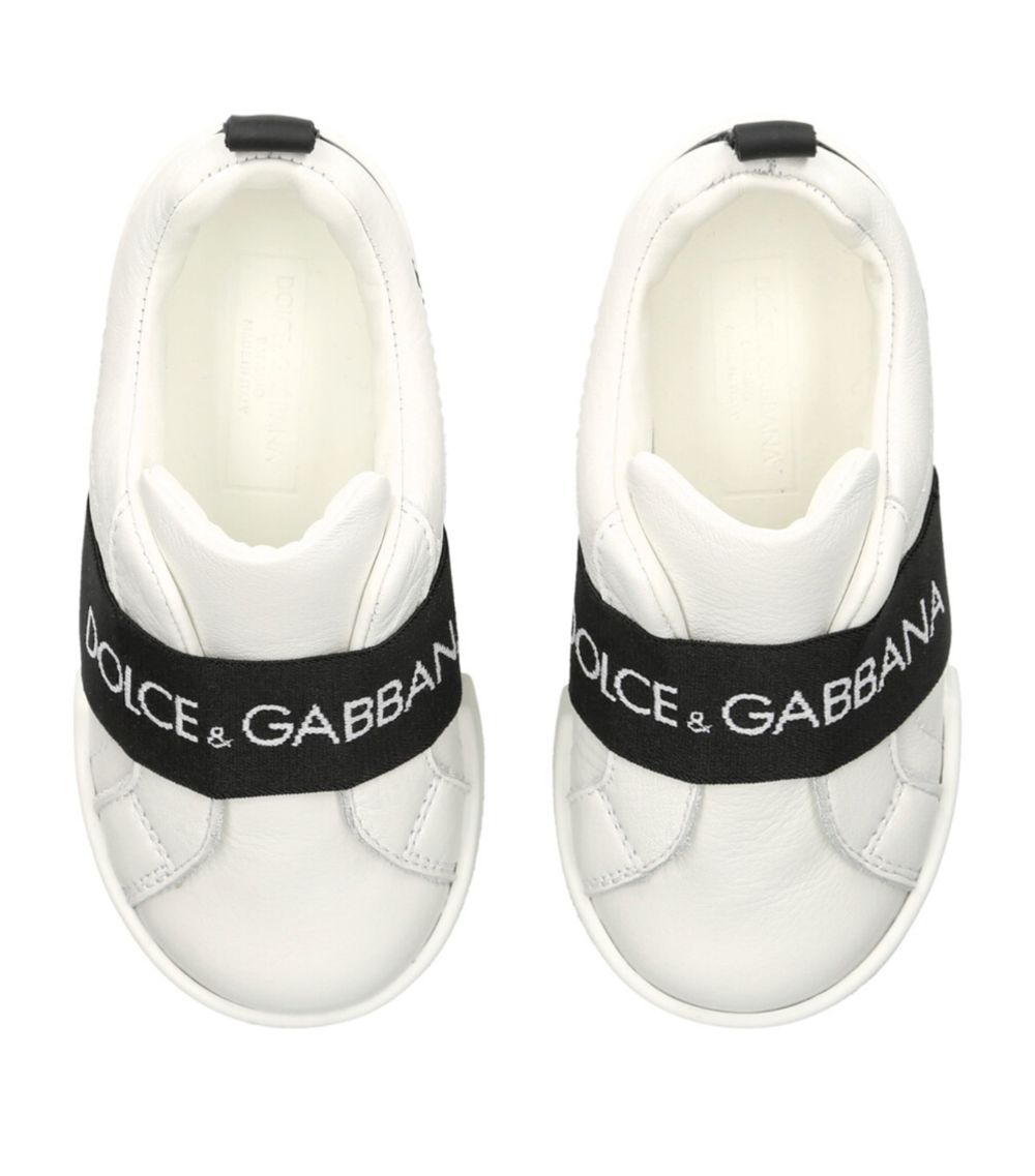 Dolce & Gabbana Dolce & Gabbana Kids Leather Logo Sneakers