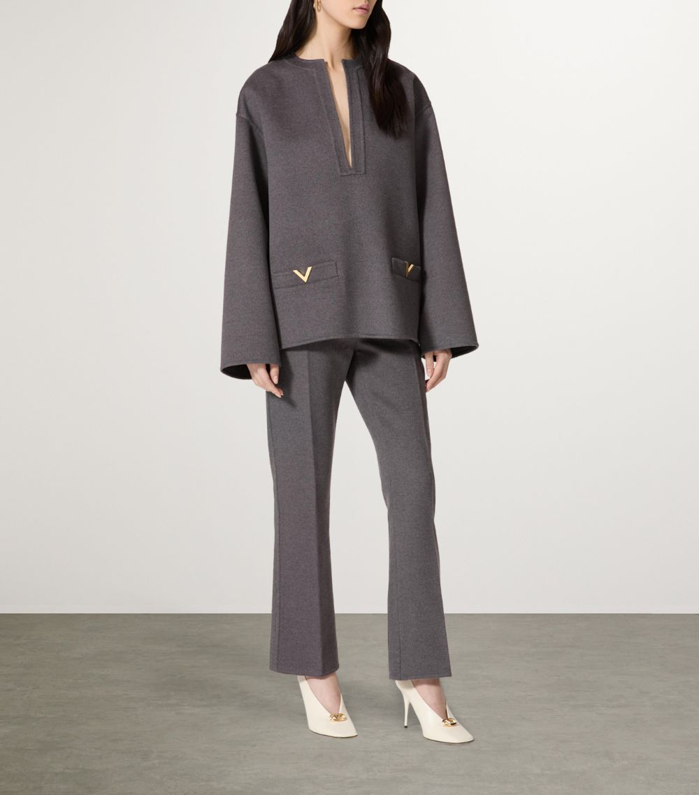 VALENTINO GARAVANI Valentino Garavani Virgin Wool-Cashmere Tailored Trousers