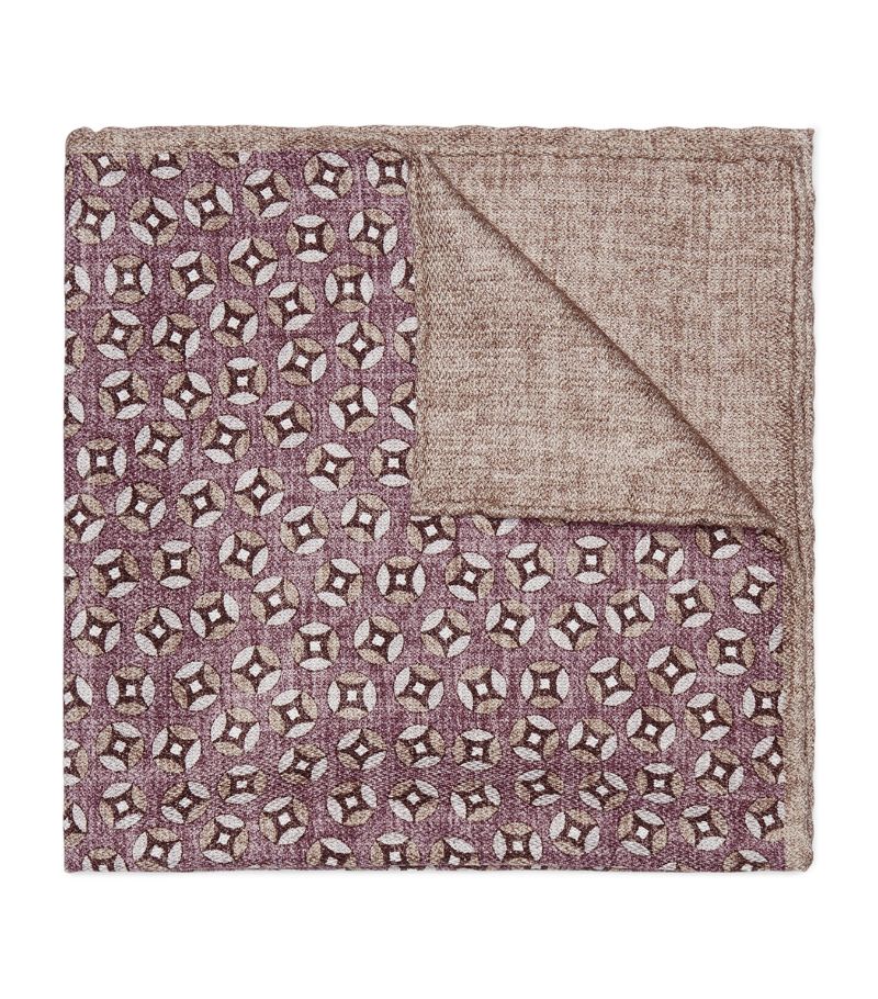 Brunello Cucinelli Brunello Cucinelli Silk Printed Pocket Square