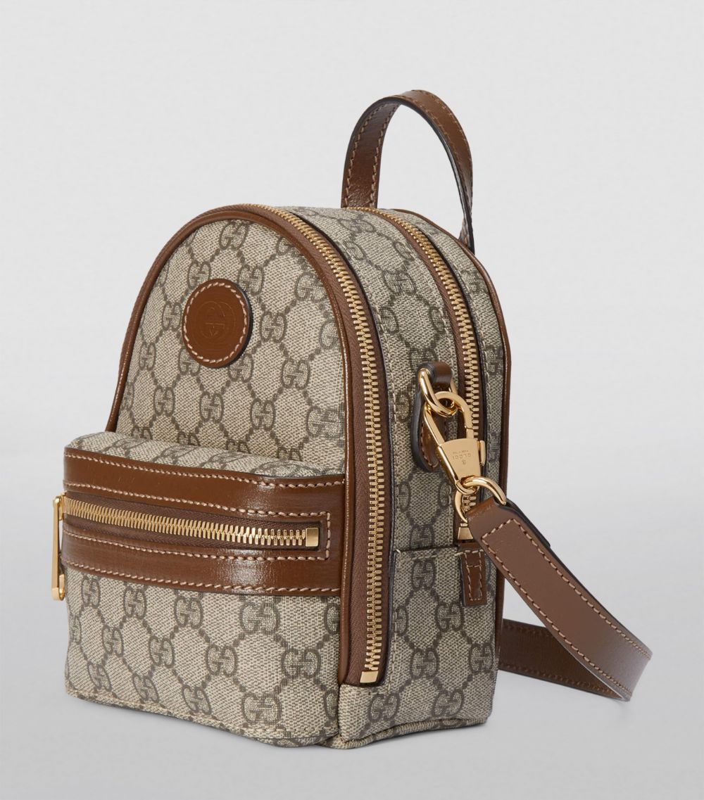 Gucci Gucci Mini Canvas Interlocking G Backpack