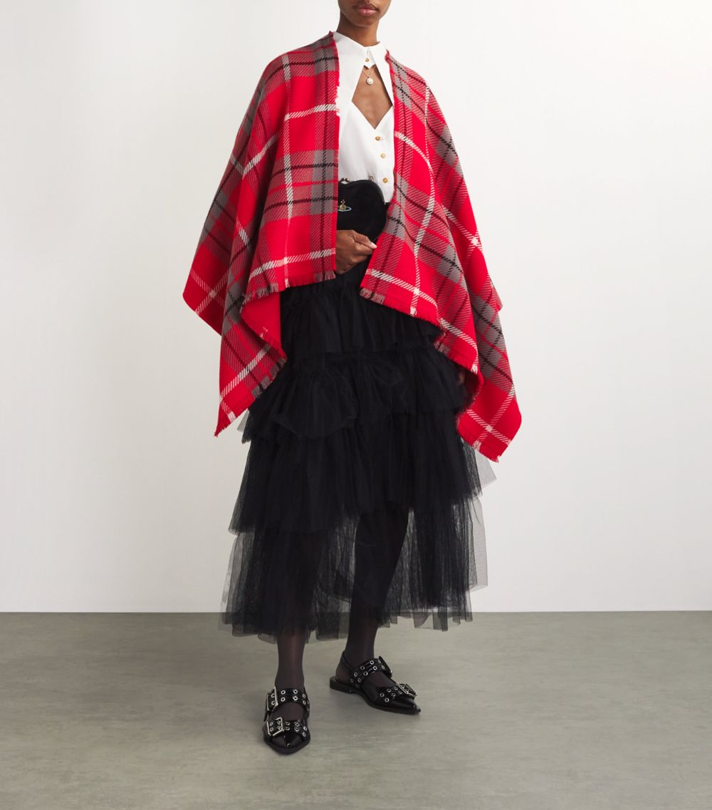 Vivienne Westwood Vivienne Westwood Wool Tartan Poncho