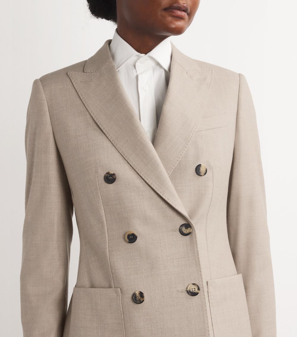 Max Mara Max Mara Stretch-Cashmere Double-Breasted Blazer