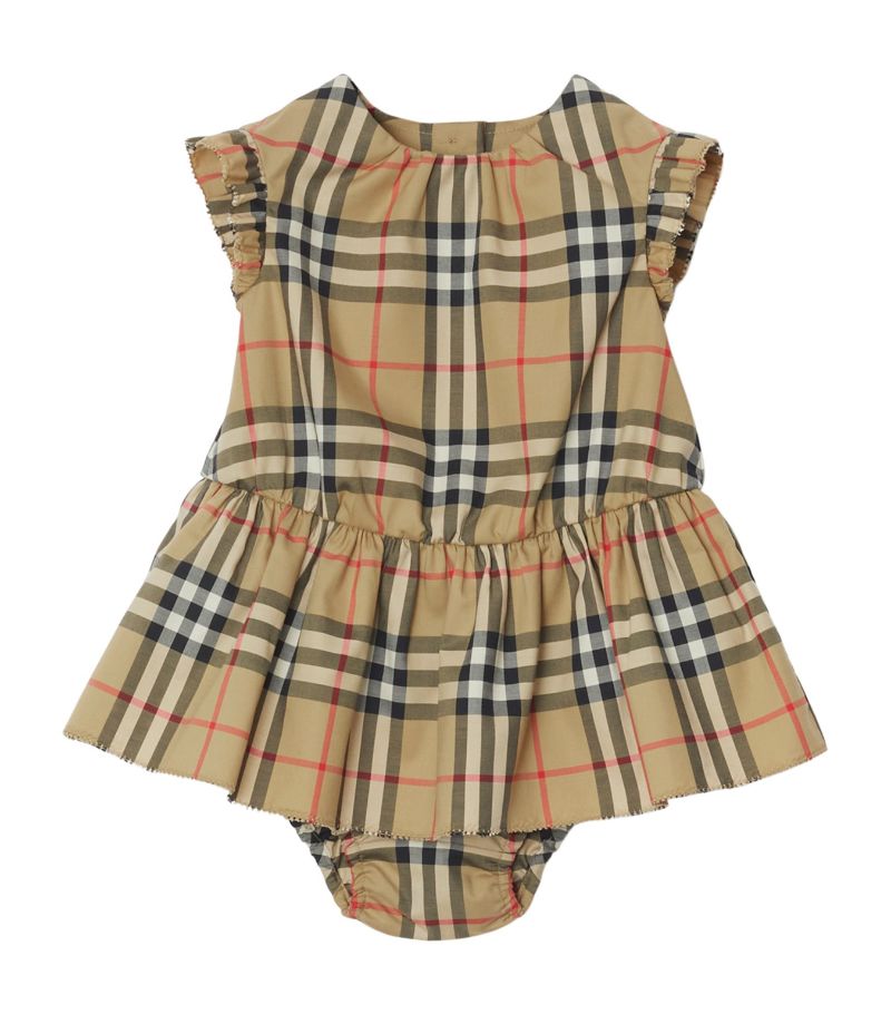 Burberry Burberry Kids Check Dress And Bloomers Set (1-18 Months)