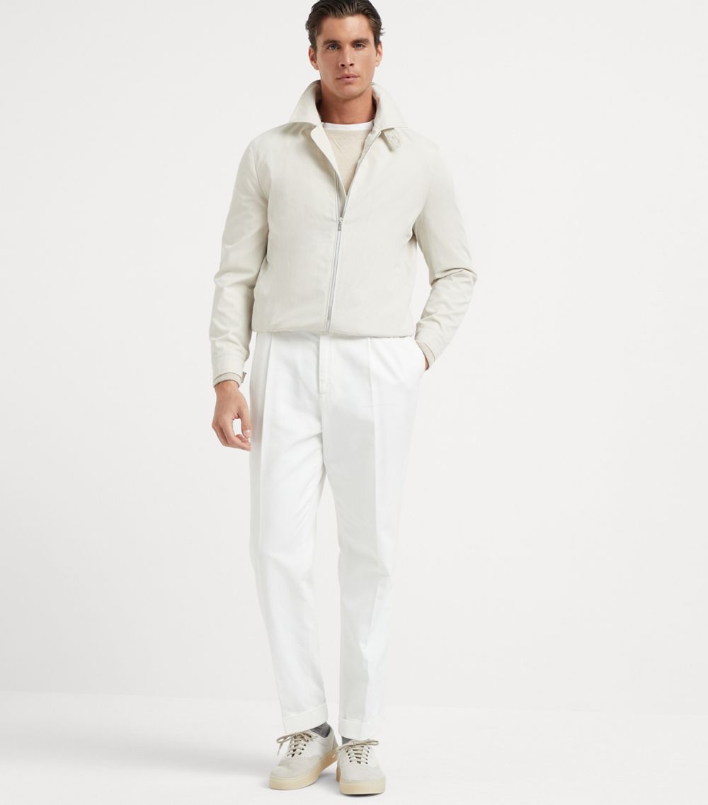 Brunello Cucinelli Brunello Cucinelli Gabardine Water-Resistant Bomber Jacket