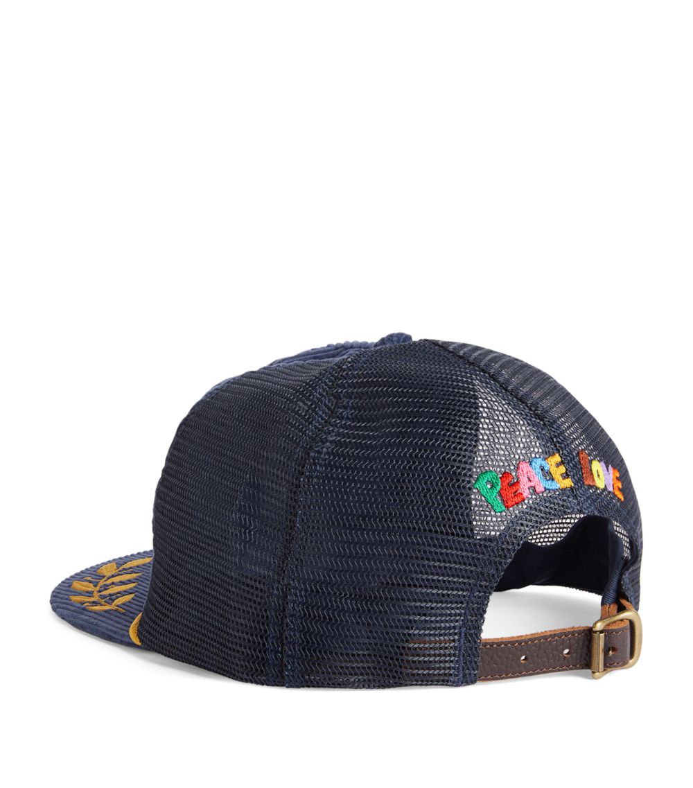 Polo Ralph Lauren Polo Ralph Lauren Corduroy Dove Embroidered Cap