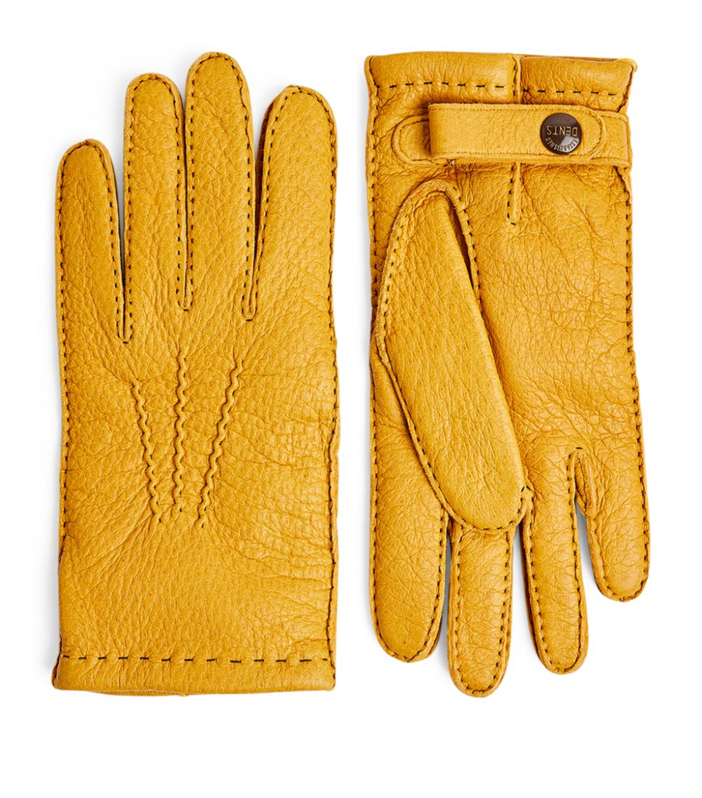 Dents Dents Leather Cashmere-Lined Gloves
