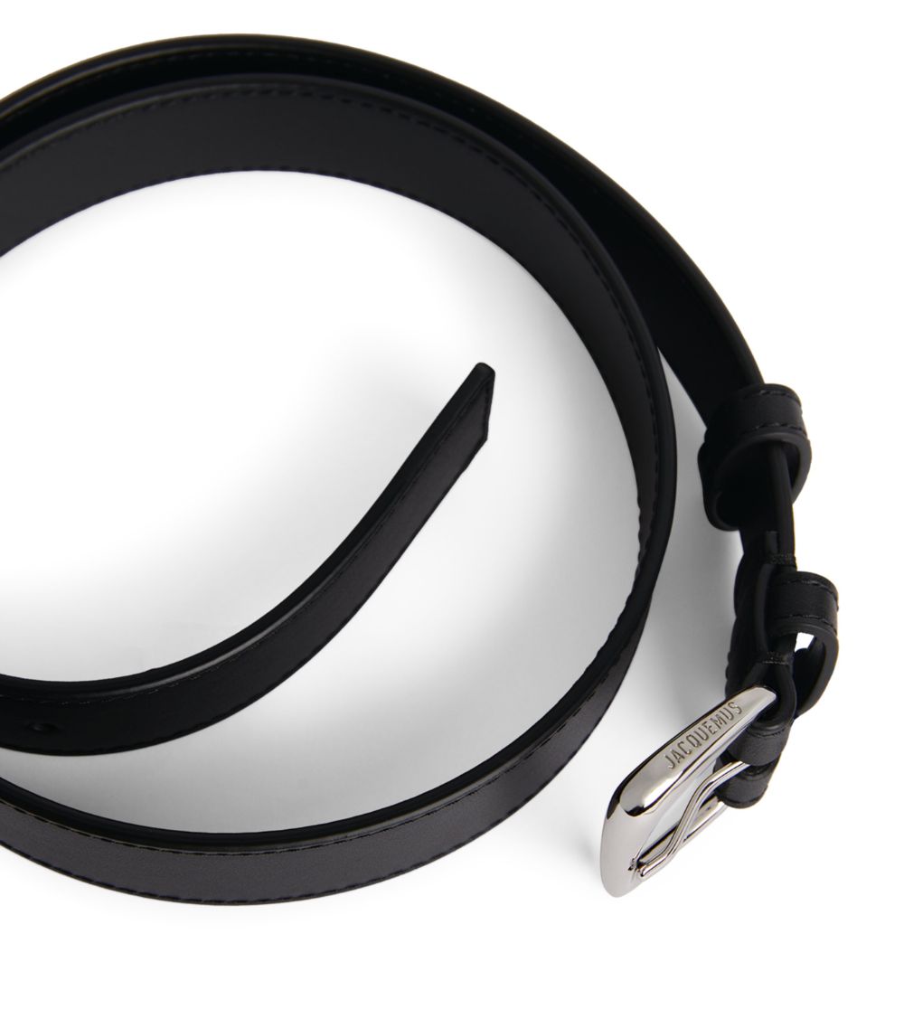 Jacquemus Jacquemus Leather Ovalo Belt