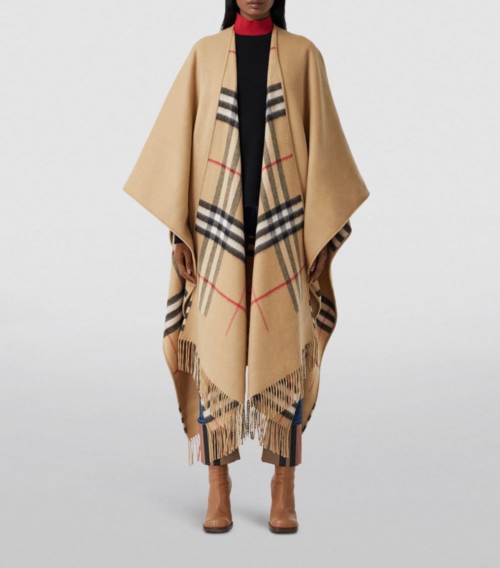 Burberry Burberry Wool-Cashmere Check Cape