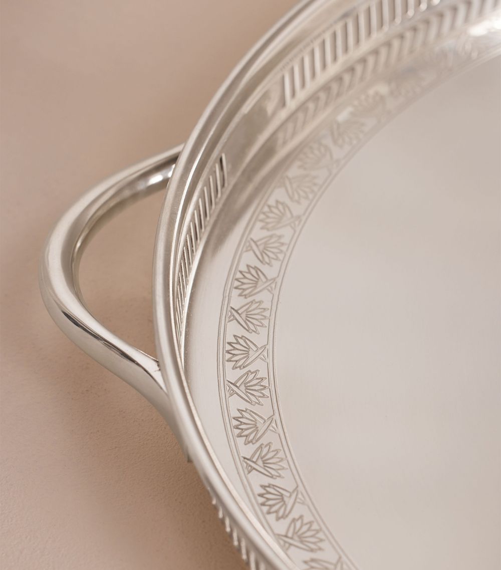 Soho Home Soho Home Silver- Plated Rochester Engraved Tray