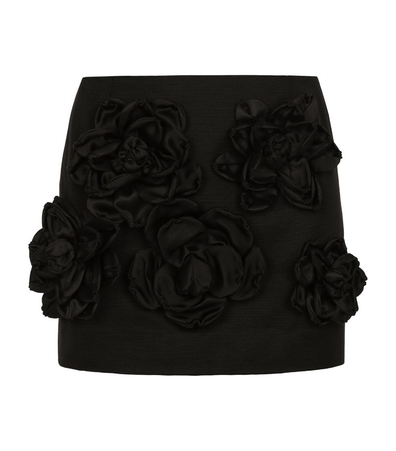 Dolce & Gabbana Dolce & Gabbana Cotton-Blend Rose Mini Skirt